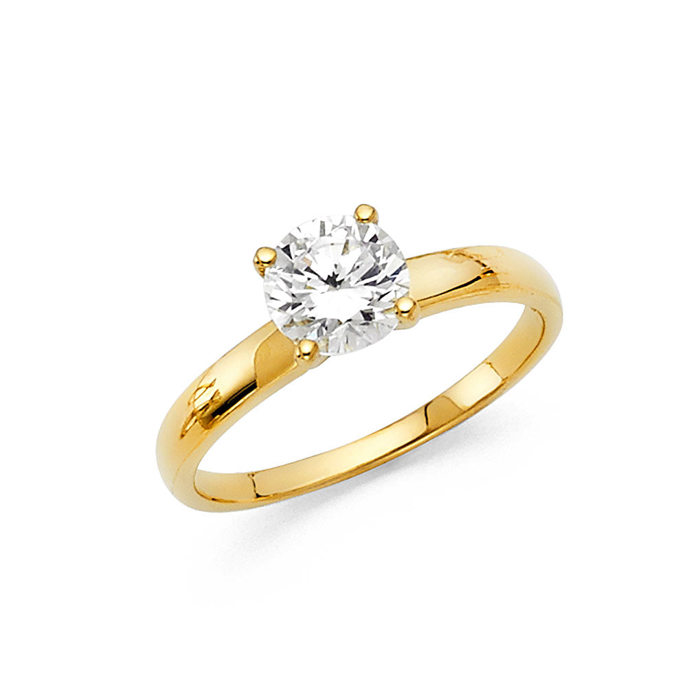 14K Yellow Gold Enagement Ring (RG1)
