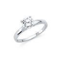 14K White Gold Enagement Ring (RG1W)