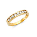 14K Yellow Gold CZ Wedding Band (RG67)