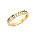 14K Yellow Gold CZ Wedding Band (RG68)