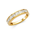 14K Yellow Gold CZ Wedding Band (RG70)