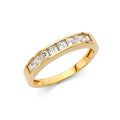 14K Yellow Gold CZ Wedding Band (RG71)
