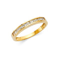 14K Yellow Gold CZ Wedding Band (RG72)