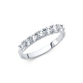 14K White Gold CZ Wedding Band (RG75W)