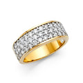 14K Yellow Gold CZ Wedding Band (RG79)