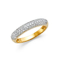14K Yellow Gold CZ Wedding Band (RG82)
