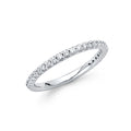 14K White Gold CZ Wedding Band (RG84W)