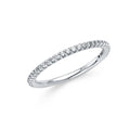 14K White Gold CZ Wedding Band (RG287)