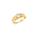 14K Yellow Gold Baby Birth Stone