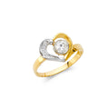14K Yellow Gold Baby CZ Rings (RG476)