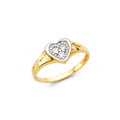 14K Yellow Gold Baby CZ Rings (RG478)