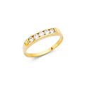 14K Yellow Gold Baby CZ Rings (RG484)