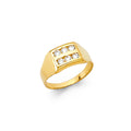 14K Yellow Gold Baby CZ Rings (RG485)