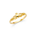 14K Yellow Gold Baby CZ Rings (RG491)