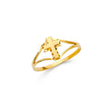 14K Yellow Gold Baby CZ Rings (RG493)