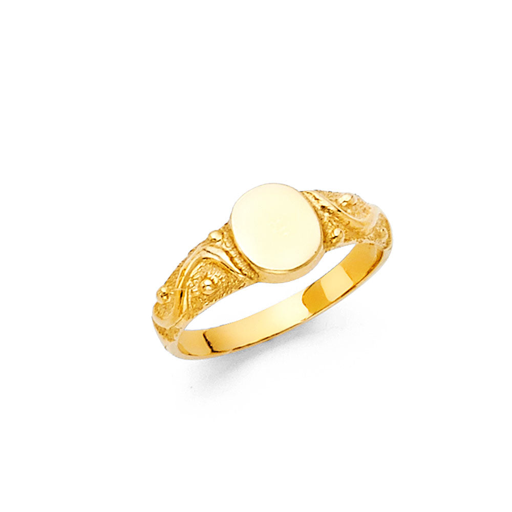14K Yellow Gold Baby CZ Rings (RG495)