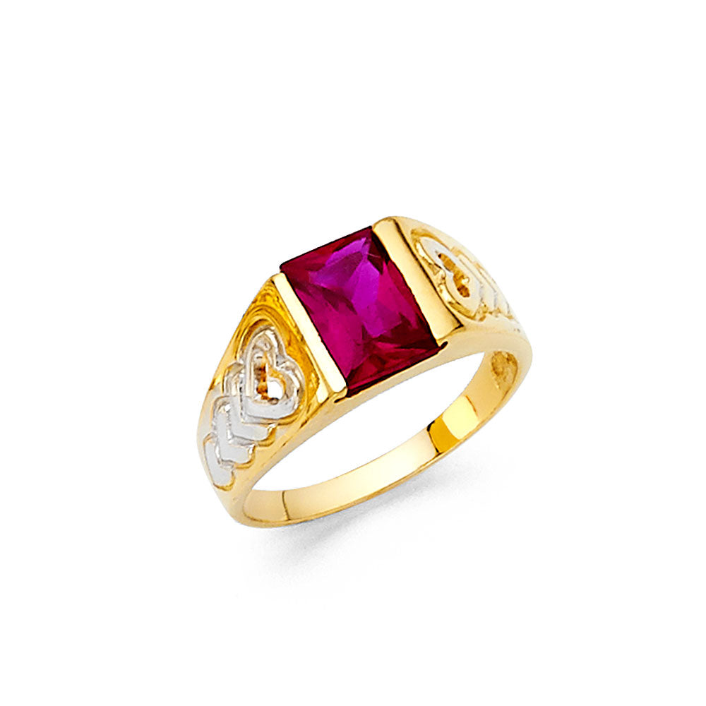 14K Yellow Gold Baby CZ Rings (RG500)