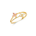 14K Yellow Gold Baby CZ Rings (RG537)