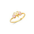 14K Yellow Gold Baby CZ Rings (RG541)