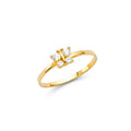 14K Yellow Gold Baby CZ Rings (RG544)