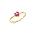 14K Yellow Gold Baby CZ Rings (RG546)