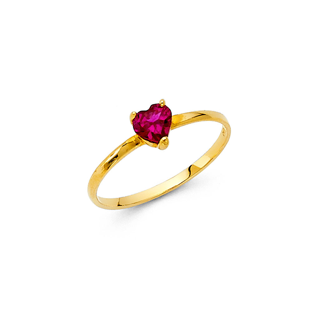 14K Yellow Gold Baby CZ Rings (RG552)