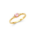 14K Yellow Gold Baby CZ Rings (RG560)