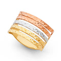 14K Yellow White Rose Gold Semanario Rings (RG568)