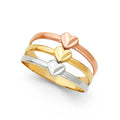 14K Yellow White Rose Gold Semanario Rings (RG582)