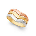 14K Yellow White Rose Gold Semanario Rings (RG583)