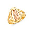 14K Two Tone Gold Guadalupe Rings (RG612)