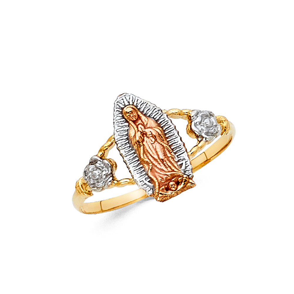 14K Yellow White Rose Gold Guadalupe Rings (RG620)