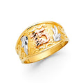 14K Yellow White Rose Gold 15 Yrs Rings (RG652)