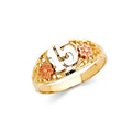 14K Yellow White Rose Gold 15 Yrs Rings (RG656)
