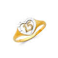 14K Yellow White Rose Gold 15 Yrs Rings (RG667)
