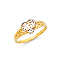 14K Yellow White Rose Gold 15 Yrs Rings (RG668)