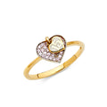 14K Two Tone Gold Ring (RG773)