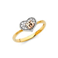 14K Yellow White Rose Gold Ring (RG775)