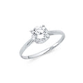 14K White Gold CZ Engagement Ring