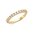 14K Yellow Gold CZ Ladies Wedding Band