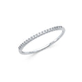 14K White Gold CZ Ladies Wedding Band