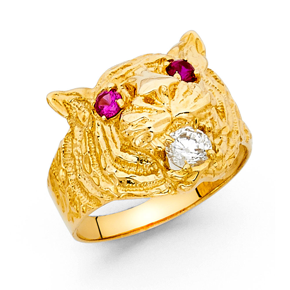 14K Yellow Gold Mens Ring