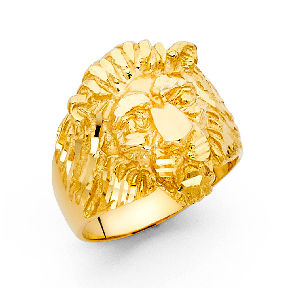 14K Yellow Gold Mens Ring