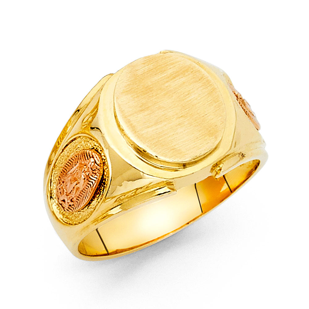 14K Yellow Gold Mens Ring