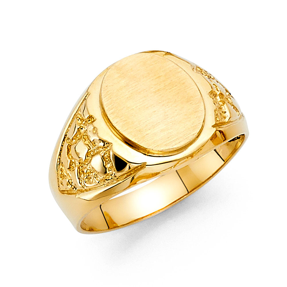 14K Yellow Gold Mens Ring