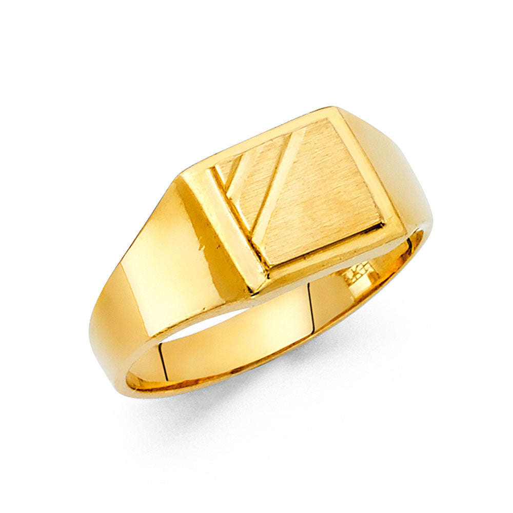 14K Yellow Gold Mens Ring