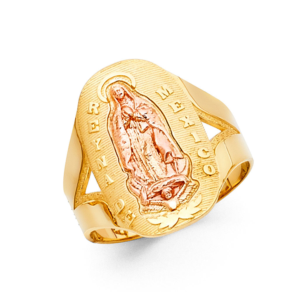 14K Two Tone Gold Guadalupe Ring