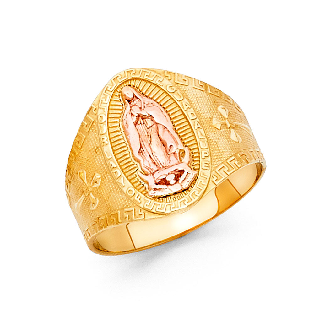 14K Two Tone Gold Guadalupe Ring