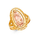 14K Two Tone Gold Guadalupe Ring