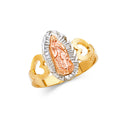 14K Yellow White Rose Gold Guadalupe Ring